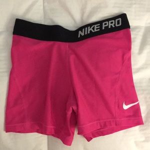 Nike pro spandex pink